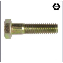 DIN601 Hex Head Bolts with Yellow Zinc